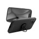 RoarKorea Amber Ring Back Case priekš Samsung Galaxy A52 A525 / A52 5G A526 / A52s 5G A528 - Melns - silikona aizmugures apvalks ar gredzenu / bampers-vāciņš