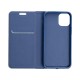 Luna Carbon Book Case priekš Samsung Galaxy A17 4G A175 / A17 5G A176 - Zils - sāniski atverams maciņš ar stendu / grāmatveida maks