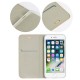 Luna Book Gold Case priekš Samsung Galaxy A17 4G A175 / A17 5G A176 - Sudrabains - sāniski atverams maciņš ar magnētu un stendu