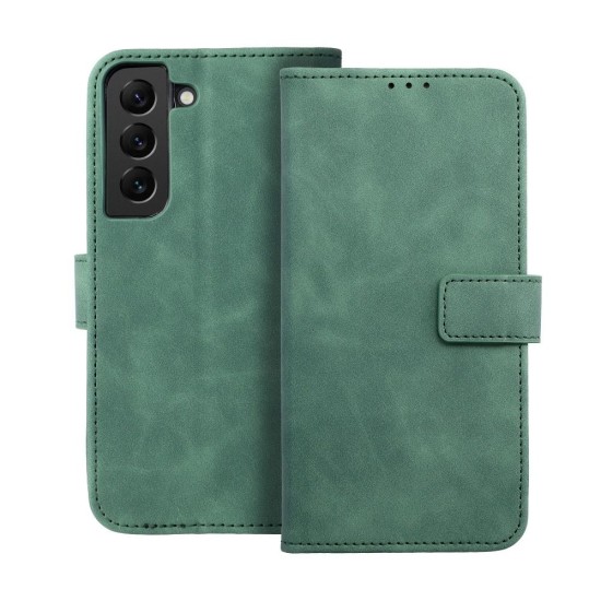 Forcell Tender Book Case priekš Samsung Galaxy A17 4G A175 / A17 5G A176 - Tumši Zaļš - sāniski atverams maciņš ar stendu / grāmatveida maks
