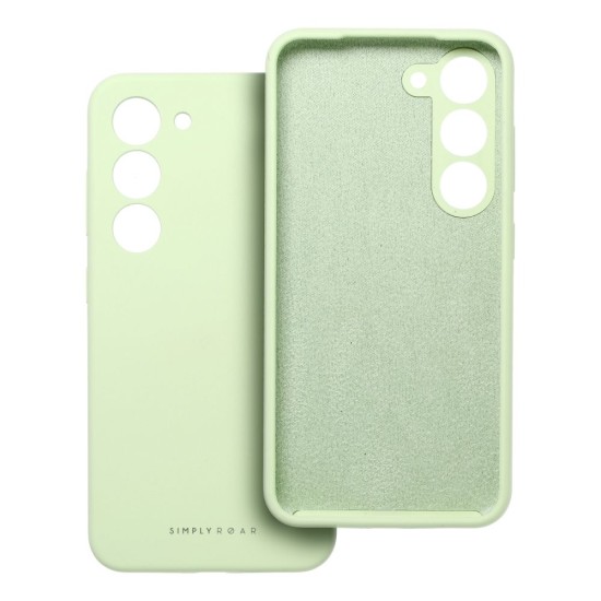 Roar Cloud-Skin Silicone Case (Microfiber Soft Touch) priekš Samsung Galaxy S25 FE 5G S731 - Gaiši Zaļš - matēts silikona aizmugures apvalks (bampers vāciņš)