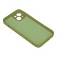 OEM Silicone Back Case (Microfiber Soft Touch) priekš Apple iPhone 17 - Olīvu - matēts silikona aizmugures apvalks