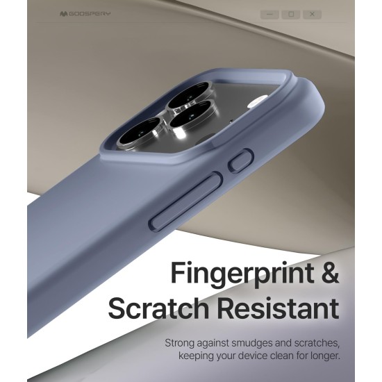 Mercury Pure Silicone Case (Microfiber Soft Touch) with MagSafe priekš Apple iPhone 17 Air - Ceriņu - matēts silikona aizmugures apvalks (bampers vāciņš)