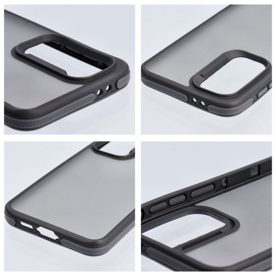 Neo Back Case priekš Samsung Galaxy A17 4G A175 / A17 5G A176 - Caurspīdīgs / Melns - silikona-plastikāta aizmugures apvalks / bampers-vāciņš
