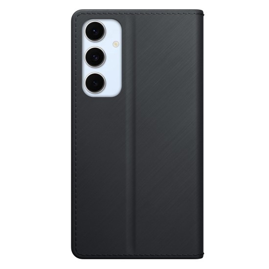 3MK Wallet Case priekš Samsung Galaxy A56 5G A566 - Melns - sāniski atverams grāmatveida maciņš