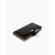 iDeal of Sweden Cora SS22 Wallet Case priekš Apple iPhone 11 - Jet Black Croco - mākslīgās ādas sāniski atverams maciņš ar bamperu uz magnēta