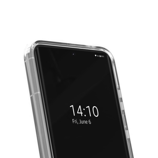 iDeal of Sweden Clear MagSafe Back Case priekš Samsung Galaxy S25 5G S931 / S24 5G S921 - Golden Hearts - silikona aizmugures apvalks / bampers-vāciņš