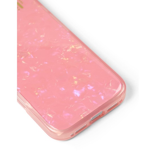 iDeal of Sweden Pearlised Back Case priekš Apple iPhone 16 - Pink - silikona-plastikāta aizmugures apvalks / bampers-vāciņš