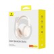 Baseus Bass 35 Max Bluetooth 5.3 Wireless Headphones with Microphone Universālas Bezvadu Austiņas - Baltas