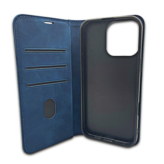 Smart Suede Book Case priekš Samsung Galaxy S20 FE G780 - Tumši Zils - sāniski atverams maciņš ar stendu / grāmatveida maks