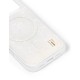 iDeal of Sweden Pearlised MagSafe Back Case priekš Apple iPhone 17 Pro - White - silikona-plastikāta aizmugures apvalks / bampers-vāciņš