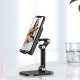 Hoco Universal Dekstop Stand Holder for Phone / Tablet 4.7 - 13 inch - Melns - Universāls galda stends / turētājs telefonam-planšetdatoram