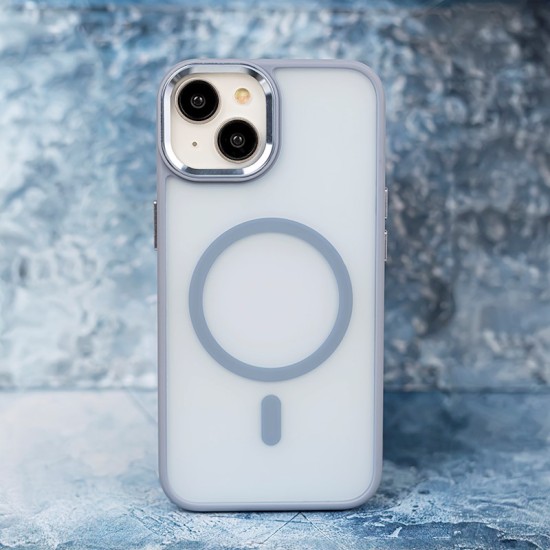 Frozen Mag Case with MagSafe priekš Apple iPhone 17 Pro Max - Gaiši Zils - matēts silikona-plastikāta aizmugures apvalks / bampers-vāciņš