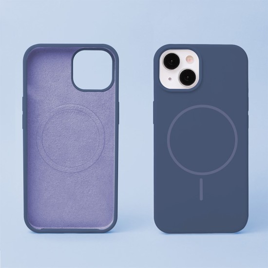 Silicone Thin Mag Case with MagSafe priekš Apple iPhone 17 Pro Max - Zils - silikona aizmugures apvalks / bampers-vāciņš