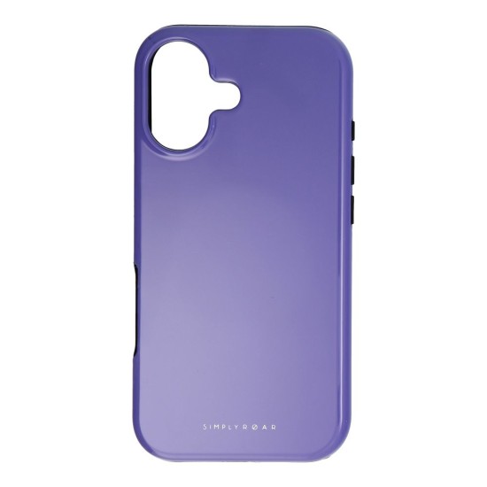 Roar Rainbow Bumper MagSafe Back Case priekš Apple iPhone 17 - Violets - silikona-plastikāta aizmugures apvalks / bampers-vāciņš