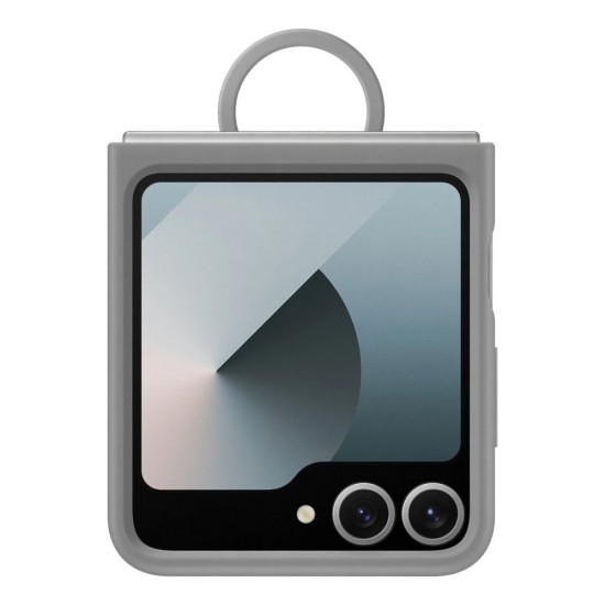 Samsung EF-PF741TJE Silicone Cover with Ring priekš Samsung Galaxy Flip6 5G / Flip7 FE 5G - Pelēks - silikona aizmugures apvalks ar gredzenu-turētāju