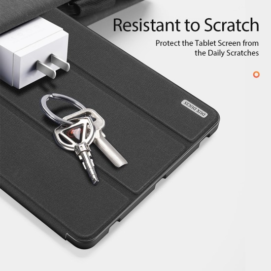 Dux Ducis Domo series priekš Xiaomi Redmi Pad 2 Pro - Melns - sāniski atverams maciņš ar magnētu un stendu