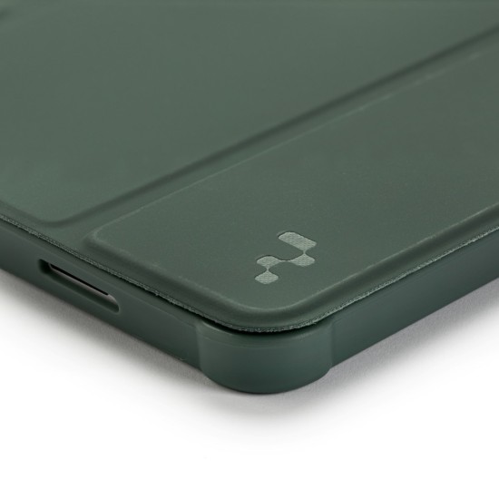 Reach Origami Case priekš Samsung Galaxy Tab A11 Plus X230 / X236 / A9 Plus X210 / X215 / X216 - Tumši Zaļš - sāniski atverams maciņš ar magnētu un stendu