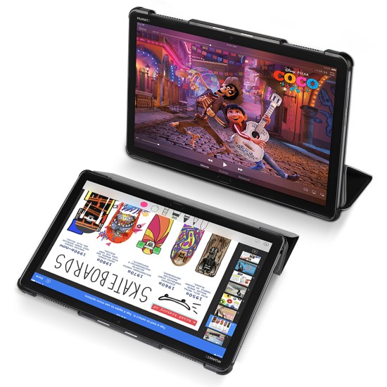 Dux Ducis Domo series priekš Samsung Galaxy Tab A11 Plus X230 / X236 / Tab A9 Plus X210 / X215 / X216 - Melns - sāniski atverams maciņš ar magnētu un stendu