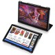 Dux Ducis Domo series priekš Samsung Galaxy Tab A11 Plus X230 / X236 / Tab A9 Plus X210 / X215 / X216 - Melns - sāniski atverams maciņš ar magnētu un stendu