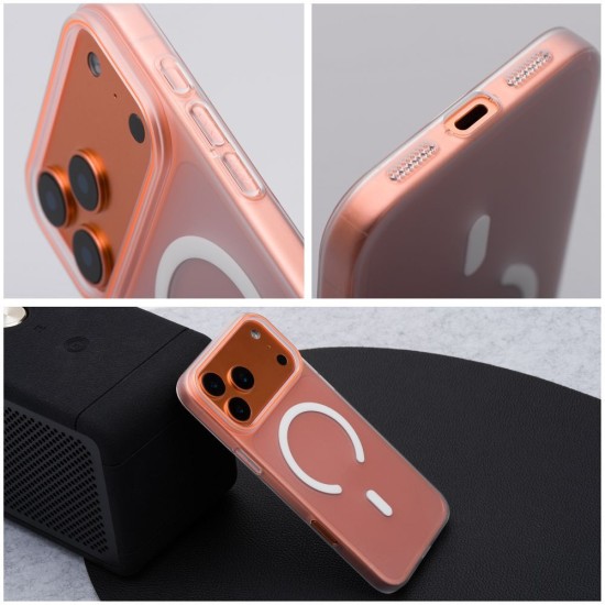 Go Orange MagSafe Back Case priekš Xiaomi 17 Ultra - Caurspīdīgs - plastikāta aizmugures apvalks / bampers-vāciņš