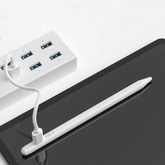 Tech-Protect Digital Magnetic Pen Touch Screen Stylus Drawing for iPad - Balts - Universāls vadības kociņš / pildspalva priekš ekrāniem (Apple Pencil)