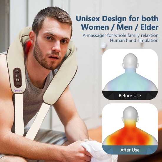 Reach KN01 Shiatsu Shoulder and Neck Massager with Heating Function - Plecu un kakla masāžas ierīce