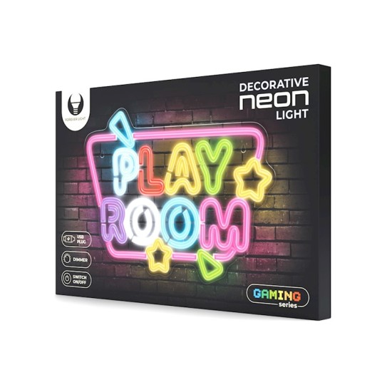 Forever Neolia Decorative Neon Plexi LED Light 32 x 14 x 2 cm (USB Plug) - Play Room - Dekoratīva neona LED lampa
