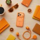 Roar Mag Bumper Back Case with MagSafe priekš Samsung Galaxy S26 5G - Oranžs / Caurspīdīgs - silikona-plastikāta aizmugures apvalks / bampers-vāciņš