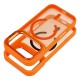 Forcell F-Protect Shadow Stand Premium Back Case with MagSafe priekš Apple iPhone 17 Pro - Oranžs - silikona-plastikāta aizmugures apvalks / bampers-vāciņš