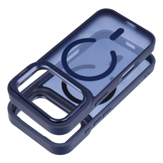 Forcell F-Protect Shadow Stand Premium Back Case with MagSafe priekš Samsung Galaxy S26 5G - Zils - silikona-plastikāta aizmugures apvalks / bampers-vāciņš