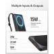 Veger MagOn 10000mAh QC 3.0 / PD 20W Power Bank with MagSafe - Melns - Ārējas uzlādes batereja lādētājs-akumulators (Power Bank)
