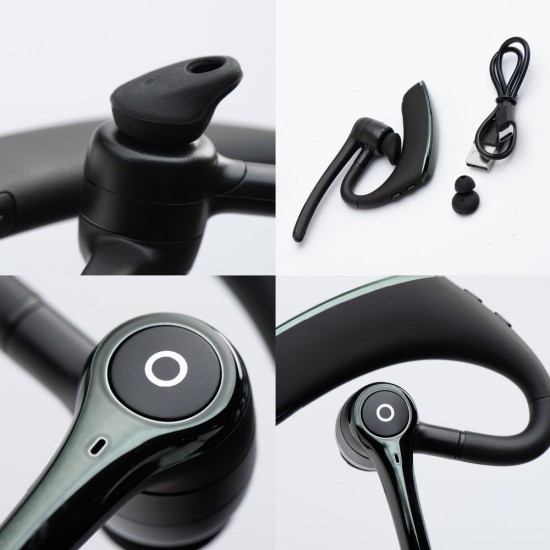 Forcell Orion Plus ENC / Multipoint / EDR / 170mah Universāla Bluetooth V6.0 bezvadu austiņa - Melna