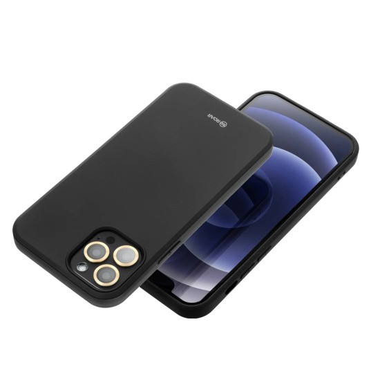 RoarKorea All Day Colorful Jelly Case priekš Samsung Galaxy A17 4G A175 / A17 5G A176 - Melns - matēts silikona apvalks / bampers-vāciņš