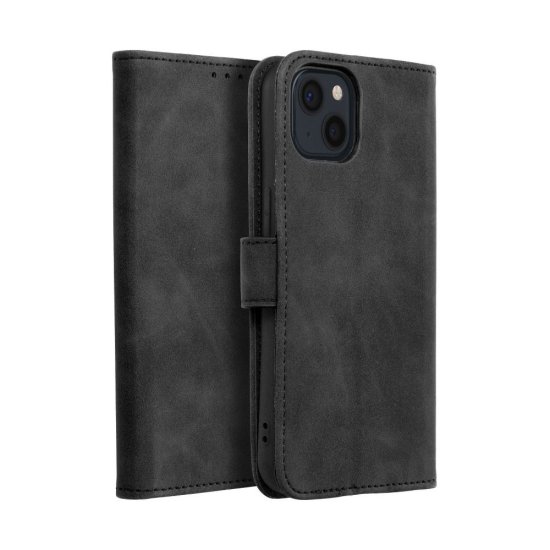 Forcell Tender Book Case priekš Xiaomi Redmi Note 13 Pro 5G - Melns - sāniski atverams maciņš ar stendu / grāmatveida maks