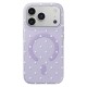 Bubble Dots MagSafe Back Case priekš Apple iPhone 16 - Violets - silikona-plastikāta aizmugures apvalks / bampers-vāciņš