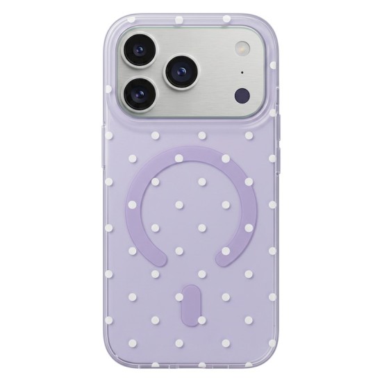 Bubble Dots MagSafe Back Case priekš Apple iPhone 16 Pro Max - Violets - silikona-plastikāta aizmugures apvalks / bampers-vāciņš