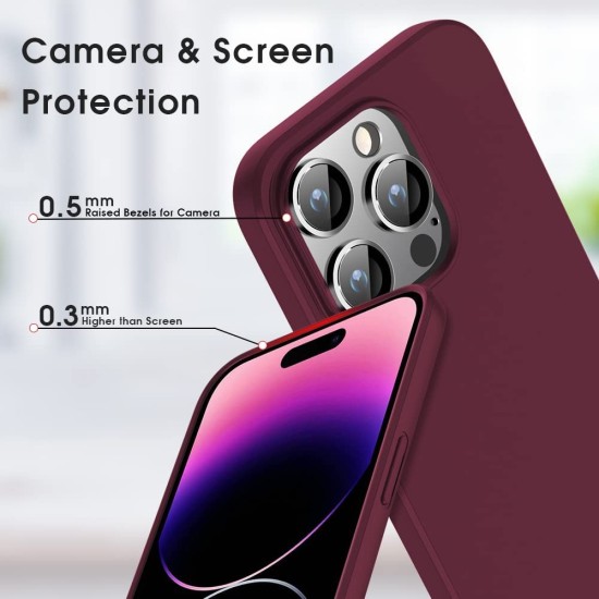 X-Level Guardian Series Frosted TPU Case priekš Samsung Galaxy A54 5G A546 - Bordo - matēts silikona aizmugures apvalks / bampers-vāciņš