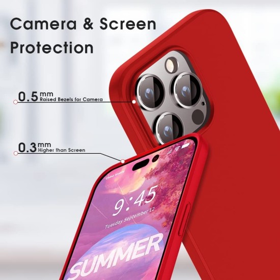 X-Level Guardian Series Frosted TPU Case priekš Samsung Galaxy A54 5G A546 - Sarkans - matēts silikona aizmugures apvalks / bampers-vāciņš