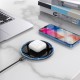 Hoco CW6 Pro Wireless Charger 15W with LED light - Melns - Induktīvs bezvadu USB lādētājs paliktnis