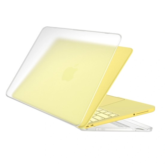 Tech-Protect Softshell Protective Case priekš Apple MacBook Neo 13-inch (2026) A3404 - Matēts Caurspīdīgs - silikona no abām pusēm apvalks / maciņš