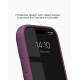 iDeal of Sweden Soft Swirl Silicone MagSafe Back Case priekš Apple iPhone 13 / 14 / 15 / 16e / 17e - Velvet Plum - silikona aizmugures apvalks / bampers-vāciņš