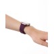 iDeal of Sweden Soft Swirl Silicone S-M Watch Band priekš Apple Watch 38 / 40 / 41 mm / Series 10 / 11 (42mm) - Velvet Plum - silikona siksniņa (josta) priekš pulksteņiem