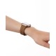 iDeal of Sweden Soft Swirl Silicone S-M Watch Band priekš Apple Watch 38 / 40 / 41 mm / Series 10 / 11 (42mm) - Salted Caramel - silikona siksniņa (josta) priekš pulksteņiem