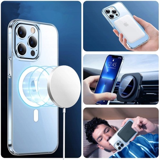 Tech-Protect FlexAir Hybrid Magsafe Back Case priekš Google Pixel 11 / 11 Pro / 10 / 10 Pro / 9 / 9 Pro - Caurspīdīgs - silikona-plastikāta aizmugures apvalks / bampers-vāciņš