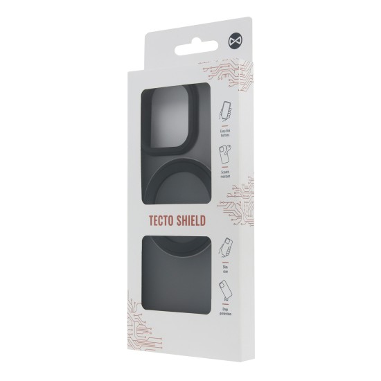 Tecto Shield Satin Matt Magsafe Back Case для Samsung Galaxy S24 FE 5G S721 - Чёрный - матовая силиконовая накладка / бампер-крышка
