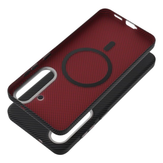 Kevlar MagSafe Back Case для Samsung Galaxy S26 FE 5G S741 - Чёрный - пластиковая накладка / бампер-крышка