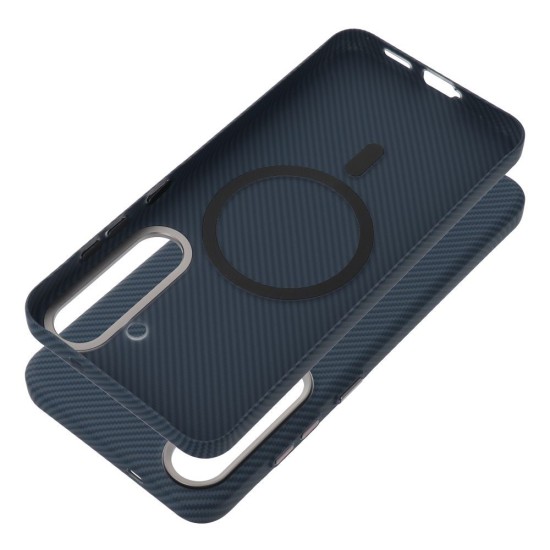 Kevlar MagSafe Back Case для Samsung Galaxy S26 FE 5G S741 - Синий - пластиковая накладка / бампер-крышка