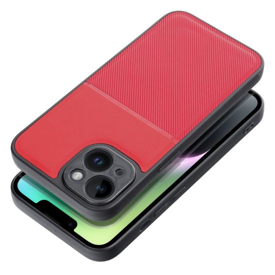 Forcell Noble Back Case для Samsung Galaxy A16 4G A165 / A16 5G A166 - Красный - накладка из искусственный кожи с встроенной металической пластиной / бампер-крышка