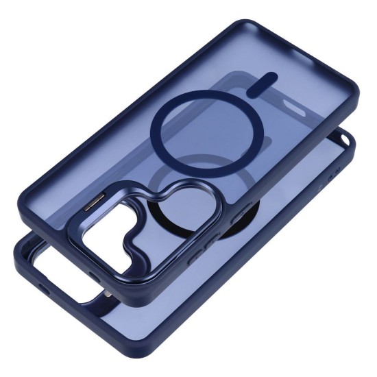 Forcell F-Protect Shadow Stand Premium Back Case with MagSafe priekš Samsung Galaxy S26 FE 5G S741 - Zils - silikona-plastikāta aizmugures apvalks / bampers-vāciņš